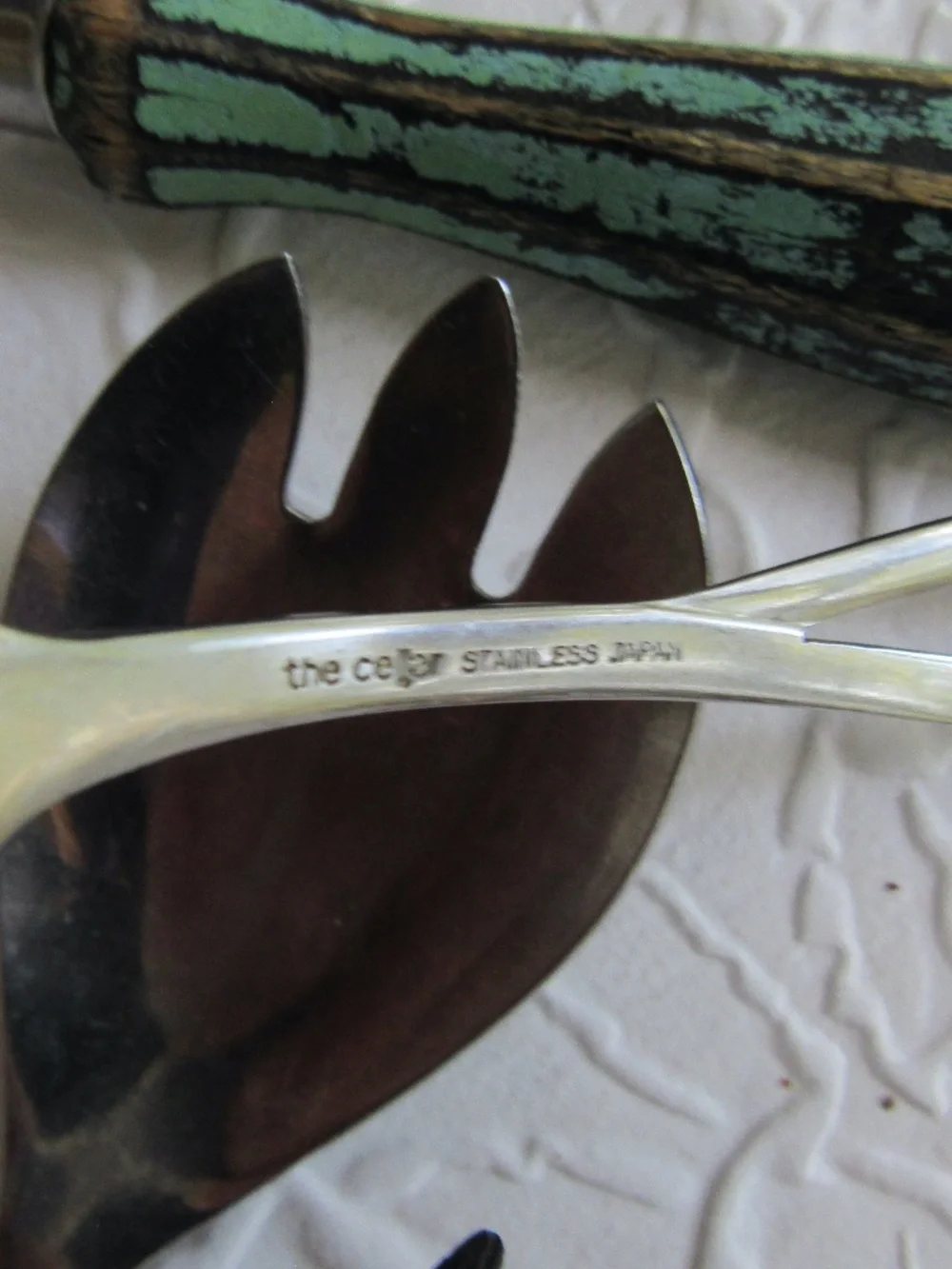 Nice Flatware Vintage Serving Forks Spoons Hand Towel Stainless